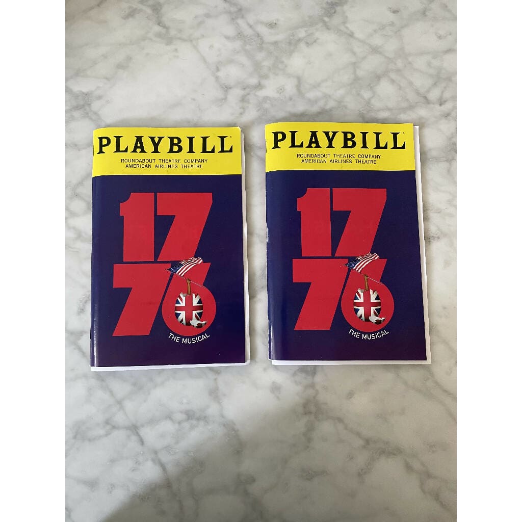 1776 Revival Playbill The Boys Of Broadway