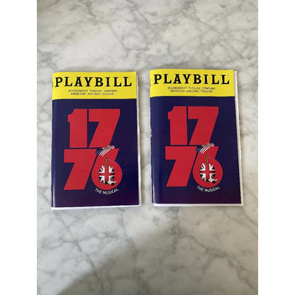 1776 Revival Playbill The Boys Of Broadway
