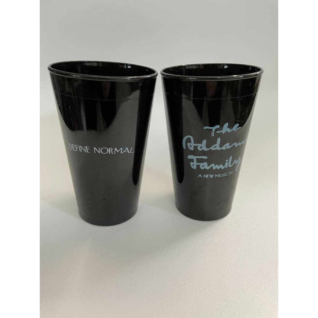 The Addams Family Broadway 2010 Collector’s Glasses. Sold