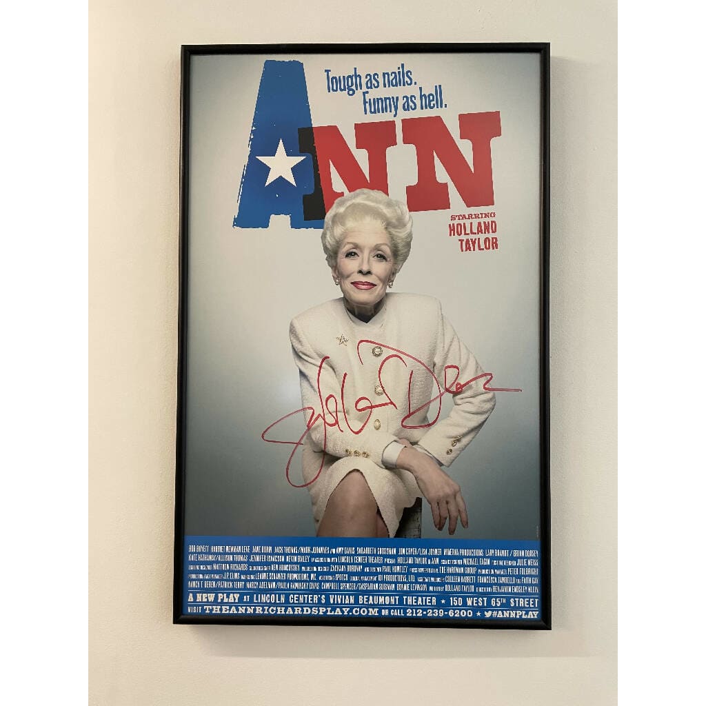 Ann Autographed Poster/window Card Broadway Revival 2013.
