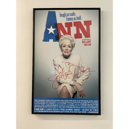 Ann Autographed Poster/window Card Broadway Revival 2013.