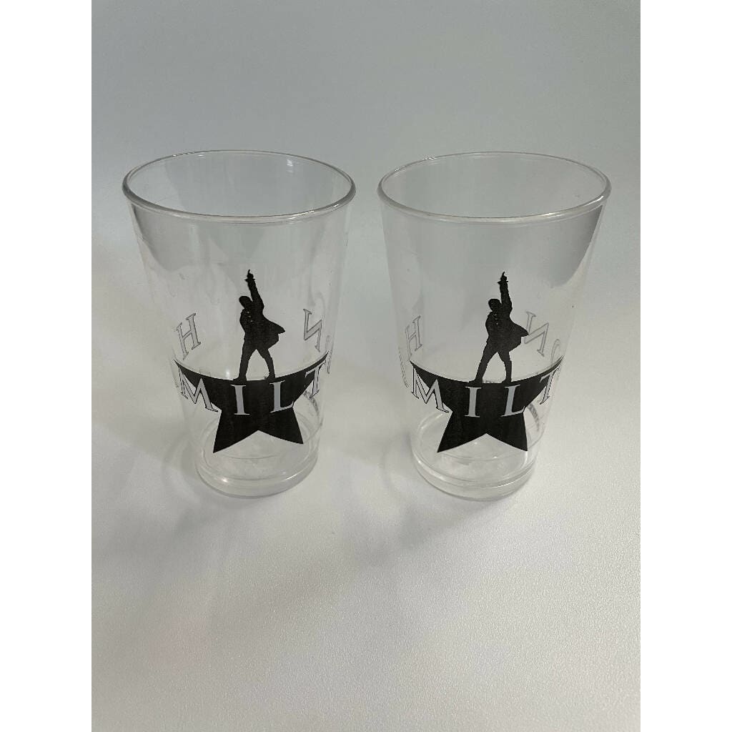 Hamilton Broadway 2015 Collector’s Glasses. Pair Of Two.
