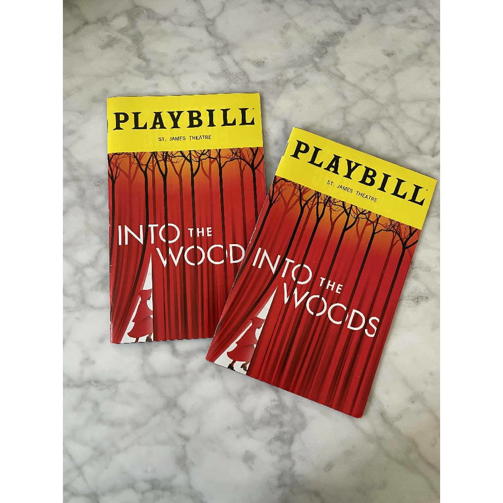 Into The Woods 2022 Broadway Revival Playbill Original Cast