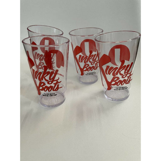 Kinky Boots Broadway 2013 Collector’s Glasses. Set Of Four.