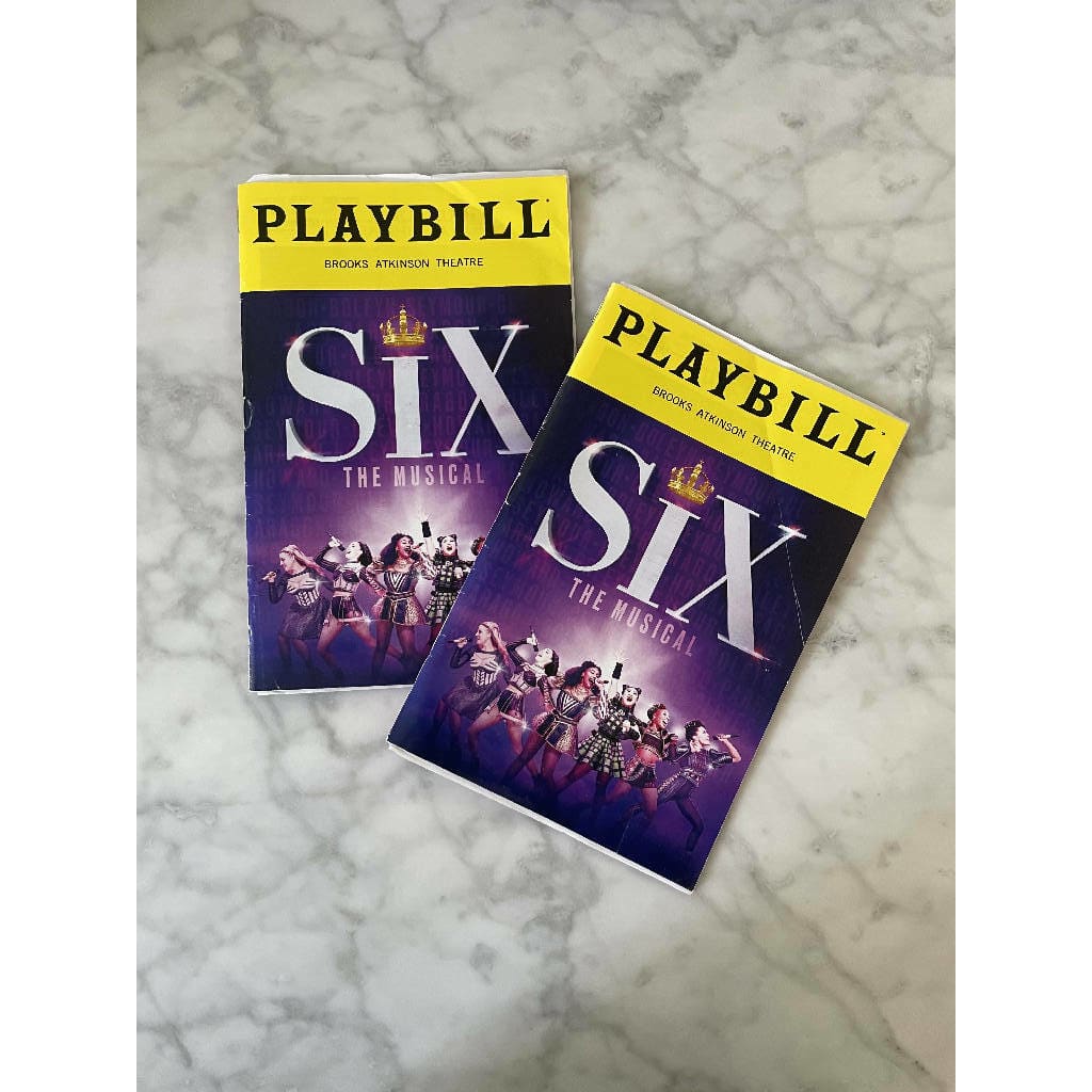Six The Musical 2021 Broadway Playbill Original Cast Boys