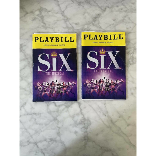Six The Musical 2021 Broadway Playbill Original Cast Boys