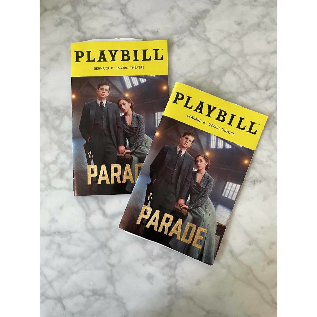 Parade 2023 Broadway Revival Playbill Original Cast The Boys