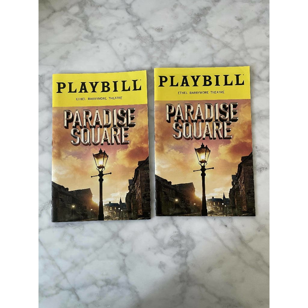Paradise Square 2022 Broadway Playbill Original Cast