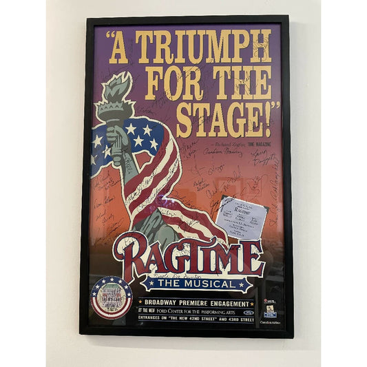 Ragtime The Musical Autographed Poster/window Card Broadway