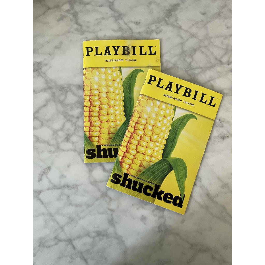 Shucked 2023 Broadway Playbill Original Cast The Boys