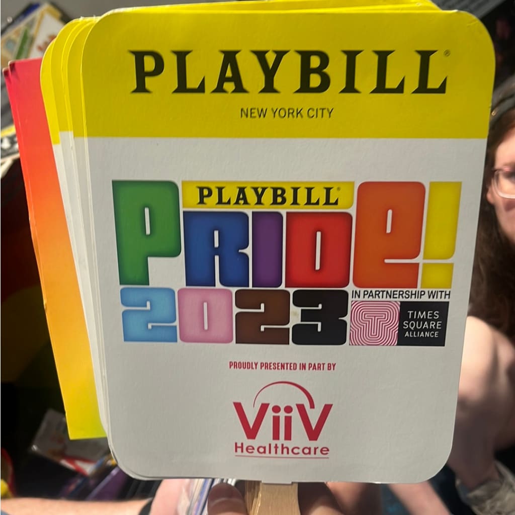 Playbill Pride Fan Broadway Makers Marketplace