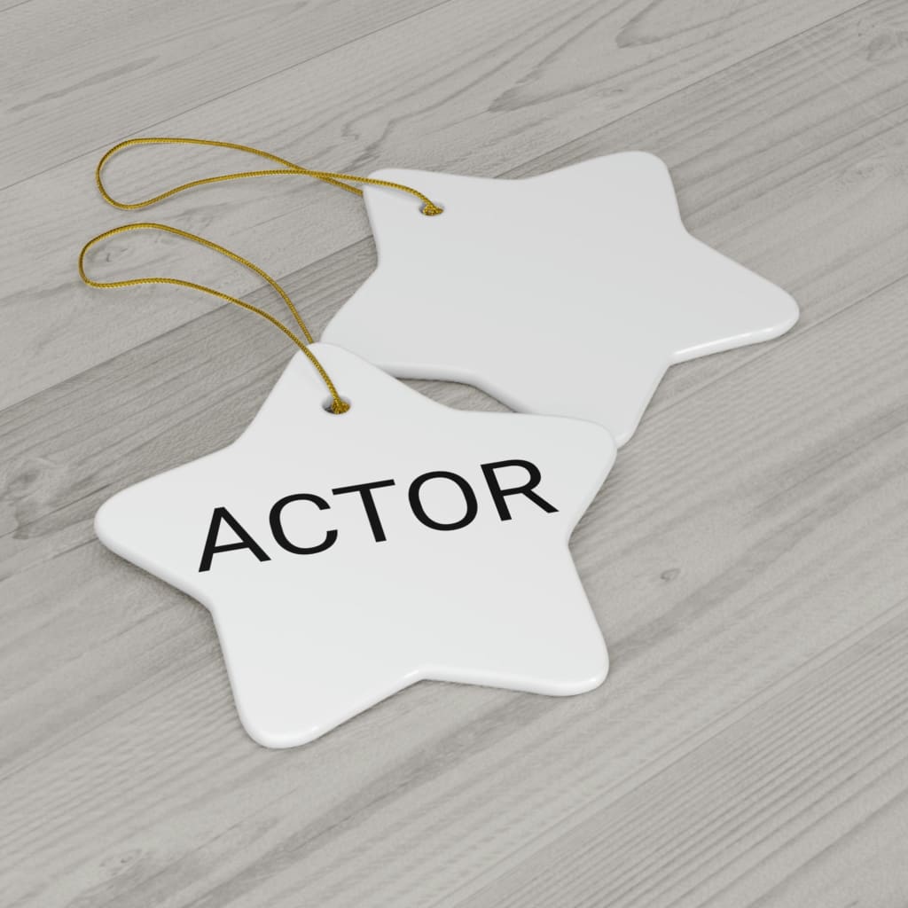 Actor Ceramic Ornament Printify