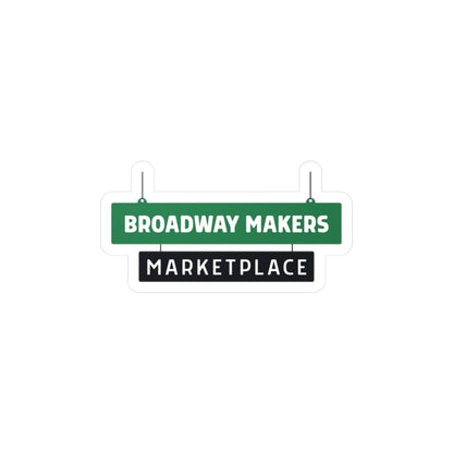 Broadway Makers Marketplace Logo Sticker Printify