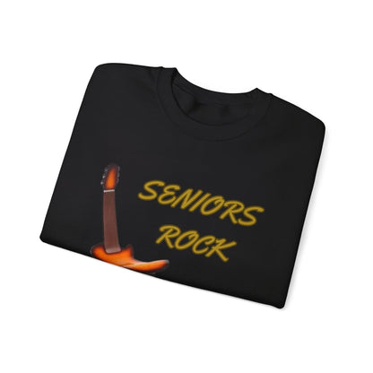 Seniors Rock Crewneck Sweatshirt Printify