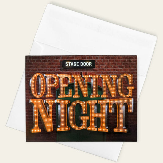 Glowing Marquee Greeting Card Stagegrams