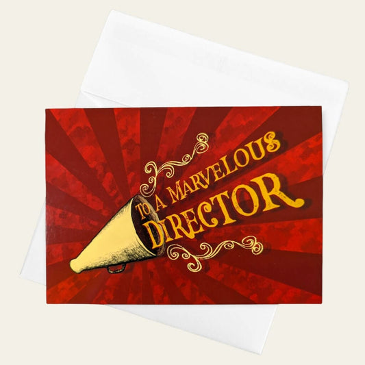 Marvelous Director Greeting Card Stagegrams