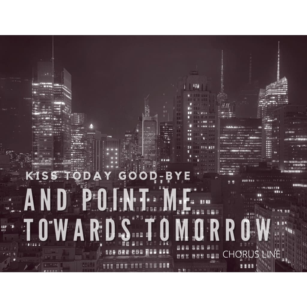 Broadway Quote Print Featuring New York City Photography