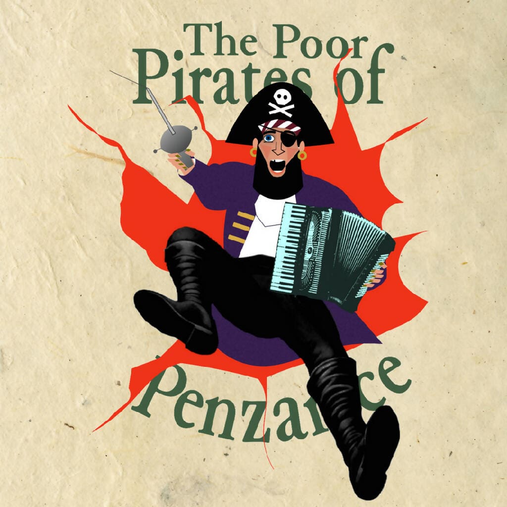 Poor Pirates Of Penzance Die Cut Magnet Essbee Productions